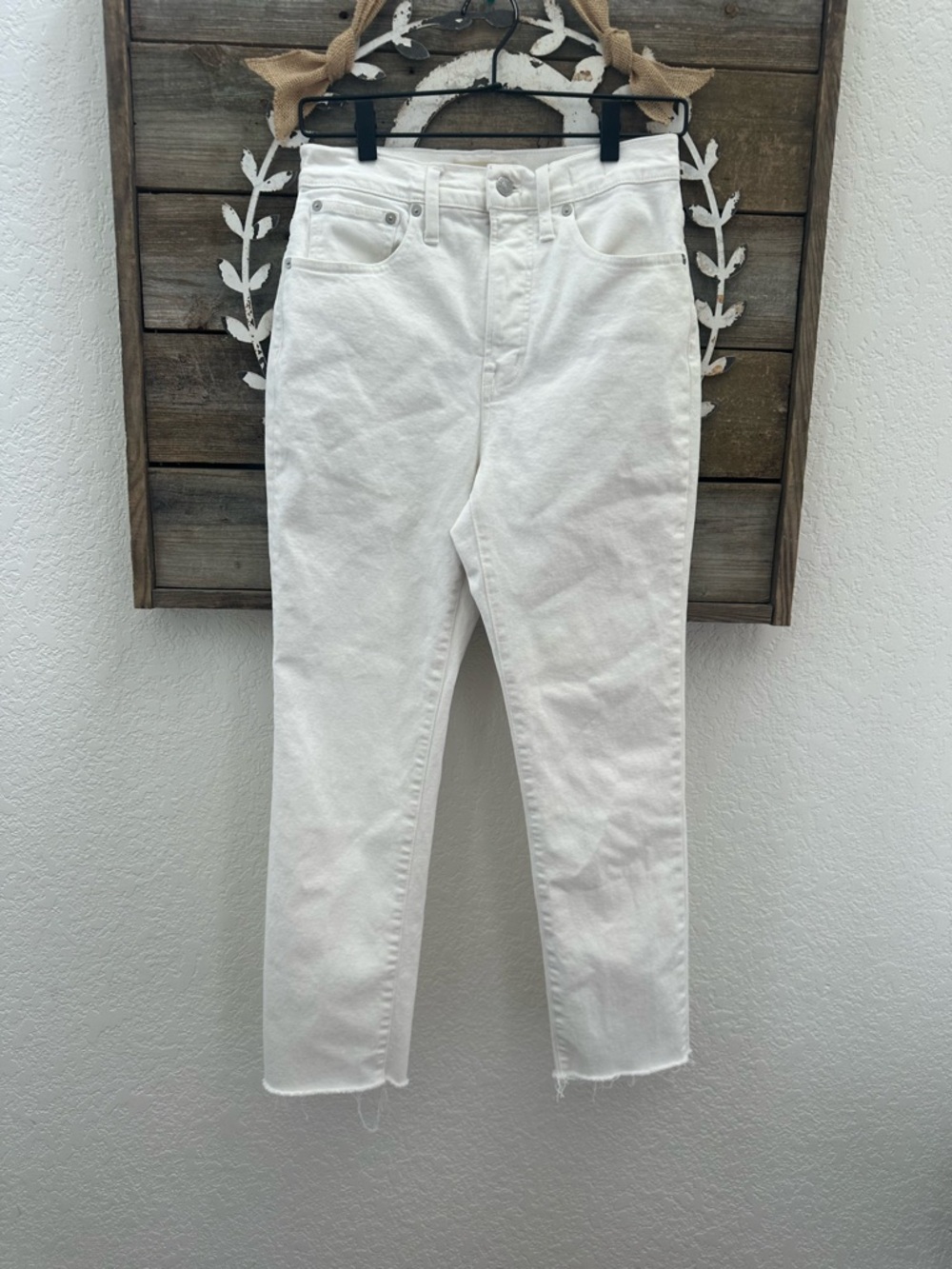Madewell The Perfect Vintage Jean Women's White High-Waist size 26